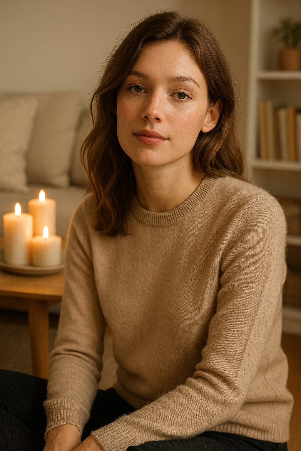 Kaszmier sweter crew-neck